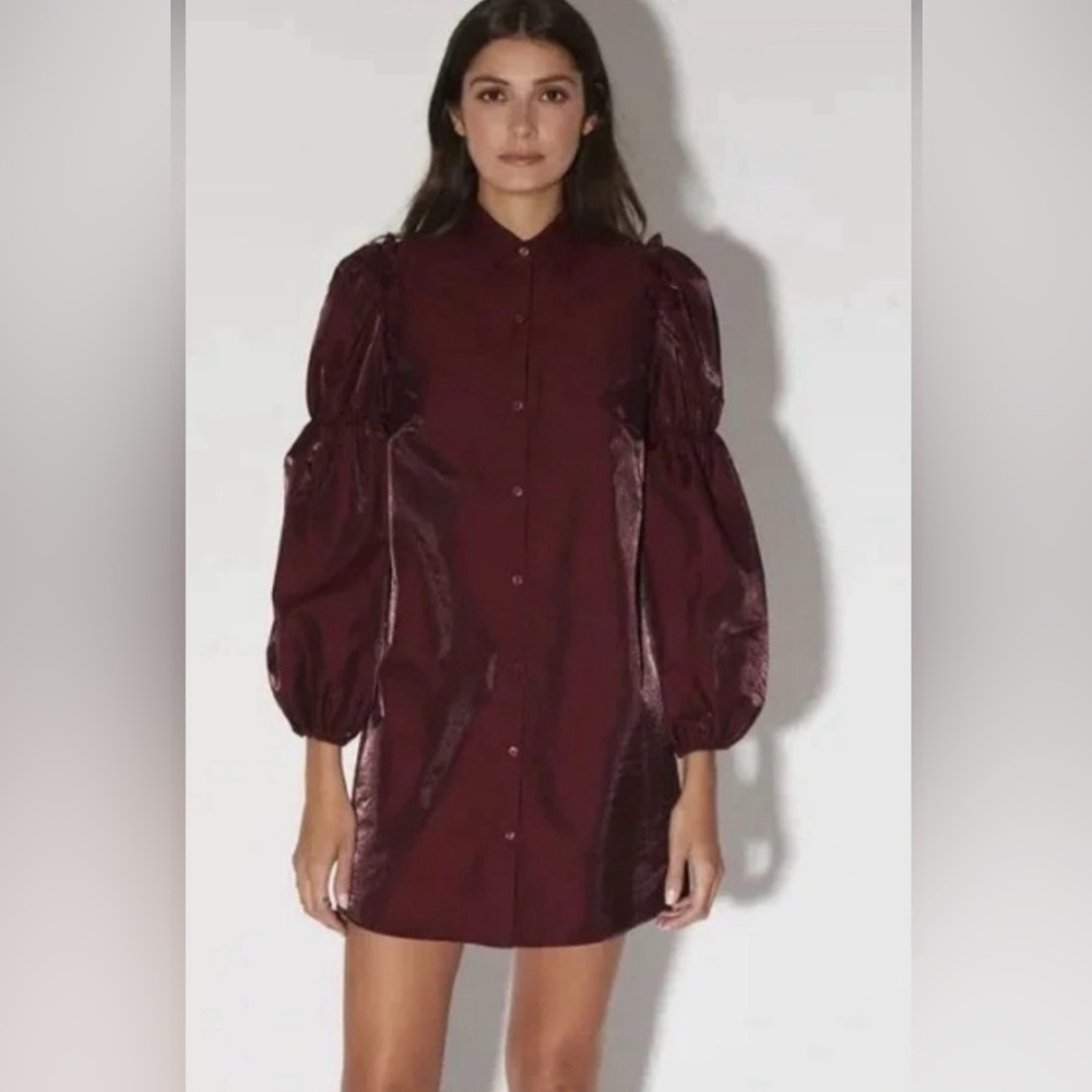 Walter Baker Orlana Dress in Frosted Cranberry